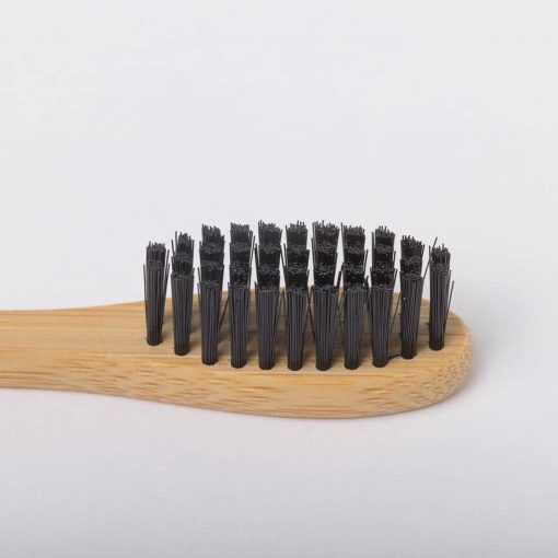 tête brosse à dents en bambou noire