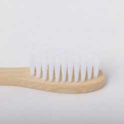 tête brosse à dents en bambou blanche