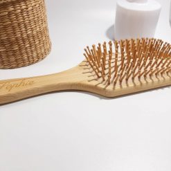 brosse a cheveux bambou déco